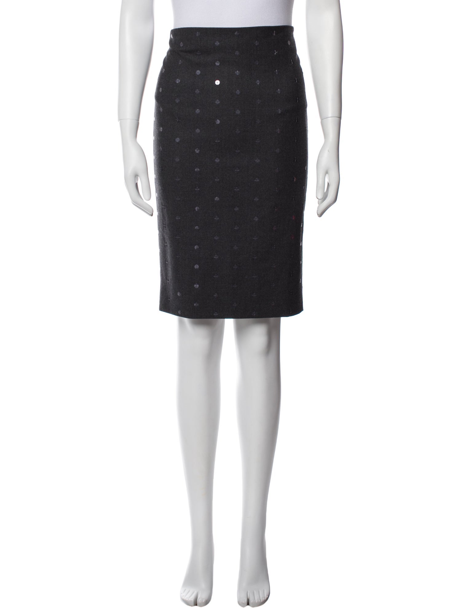 Brunello Cucinelli Virgin Wool Knee-Length Skirt