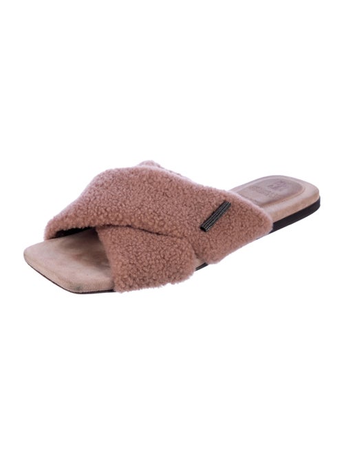 Brunello Cucinelli Shearling Slides