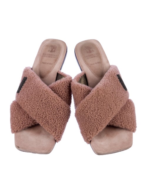 Brunello Cucinelli Shearling Slides