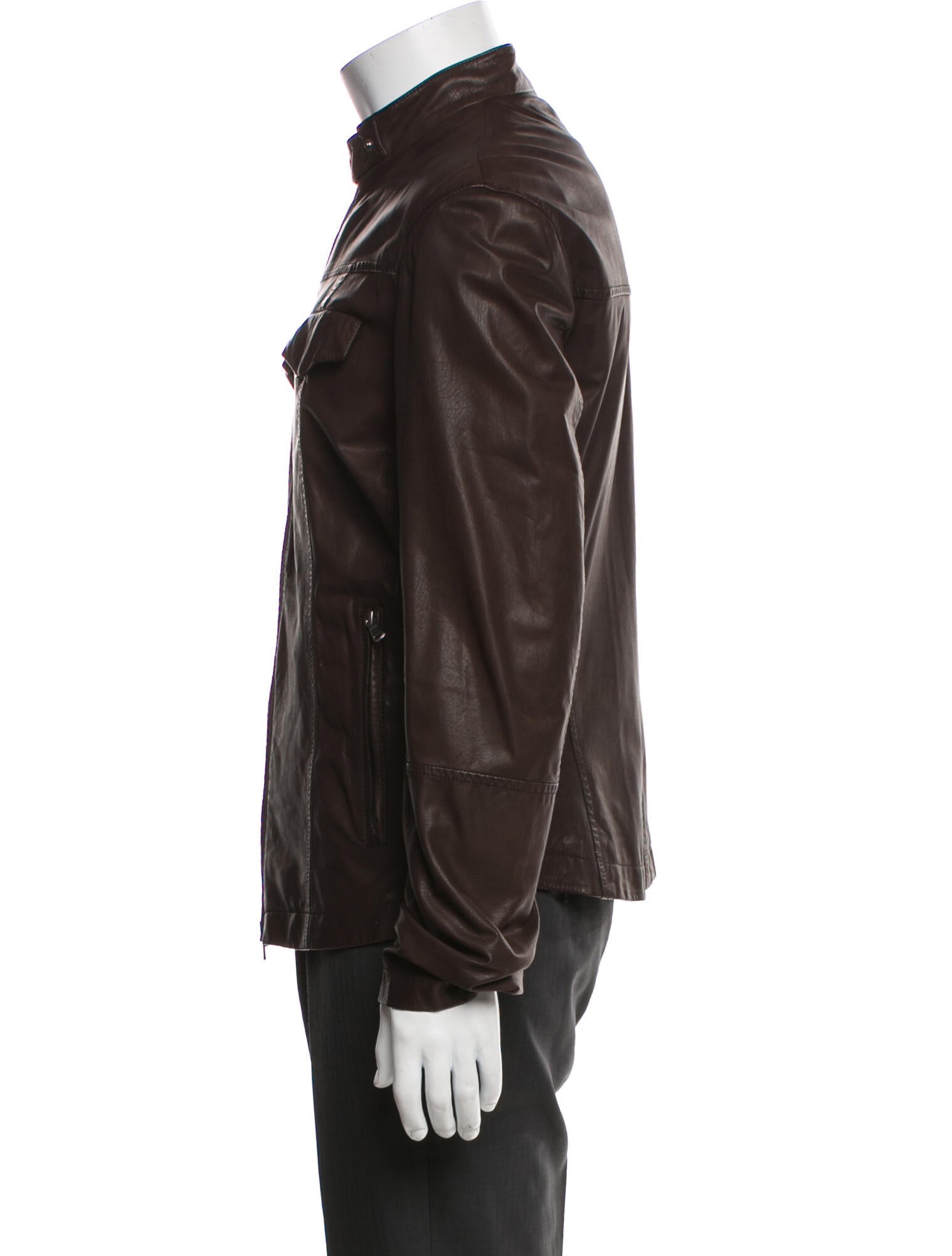 Brunello Cucinelli Leather Utility Jacket