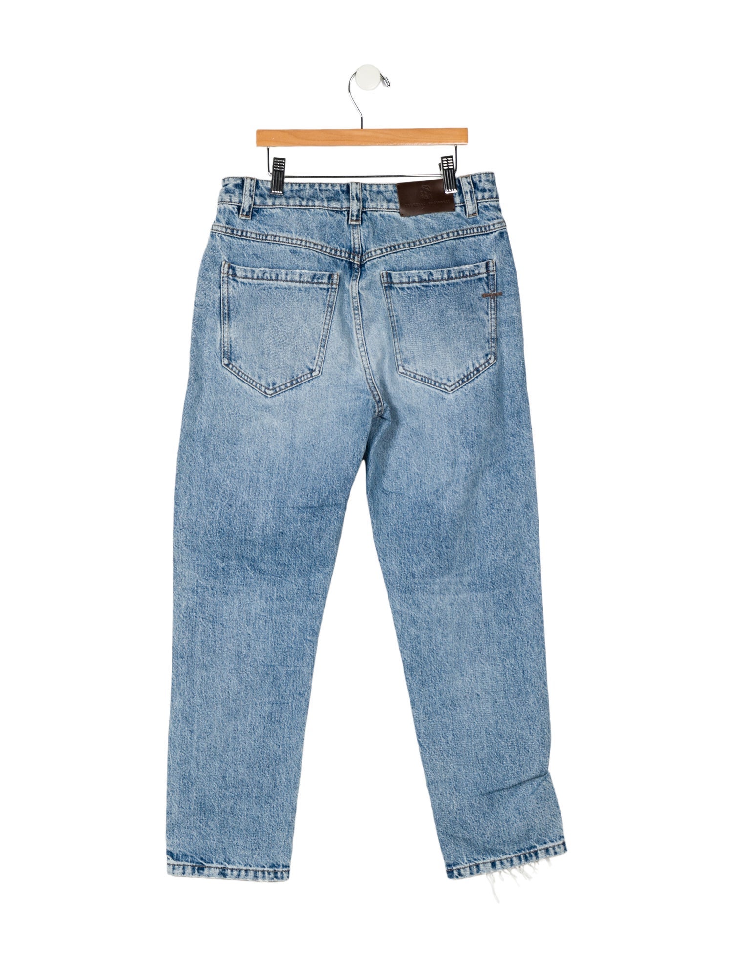 Brunello Cucinelli Mid-Rise Straight Leg Jeans
