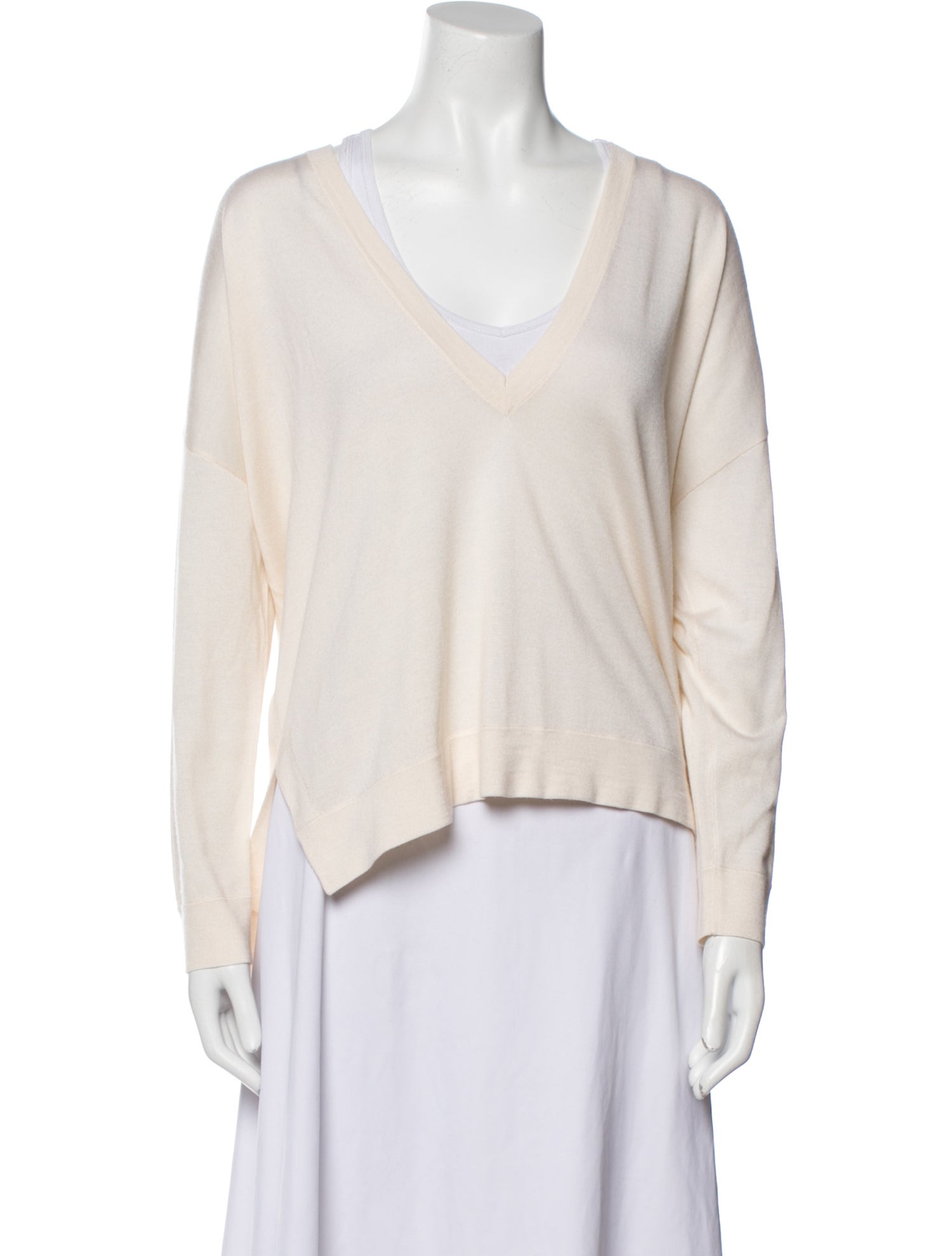 Brunello Cucinelli Cashmere V-Neck Top