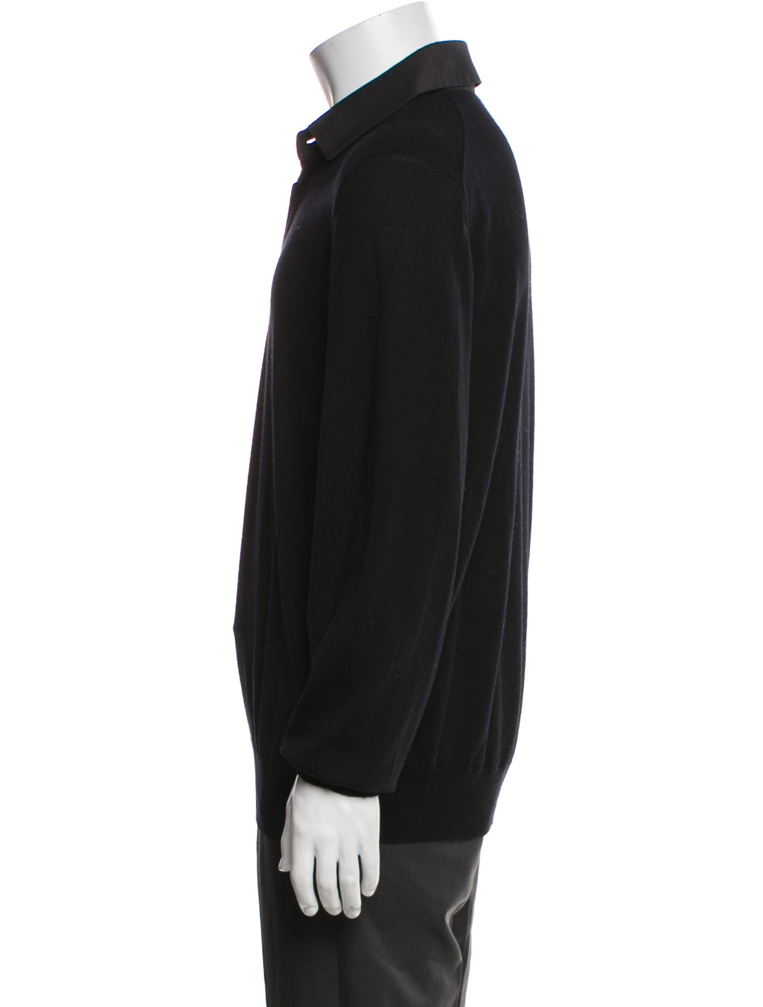 Brunello Cucinelli Wool Collar Polo Sweater