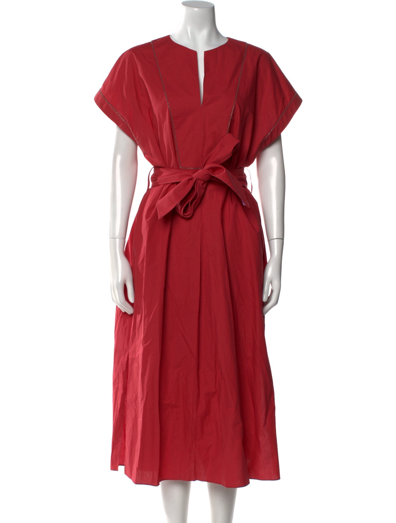 Brunello Cucinelli V-Neck Long Dress