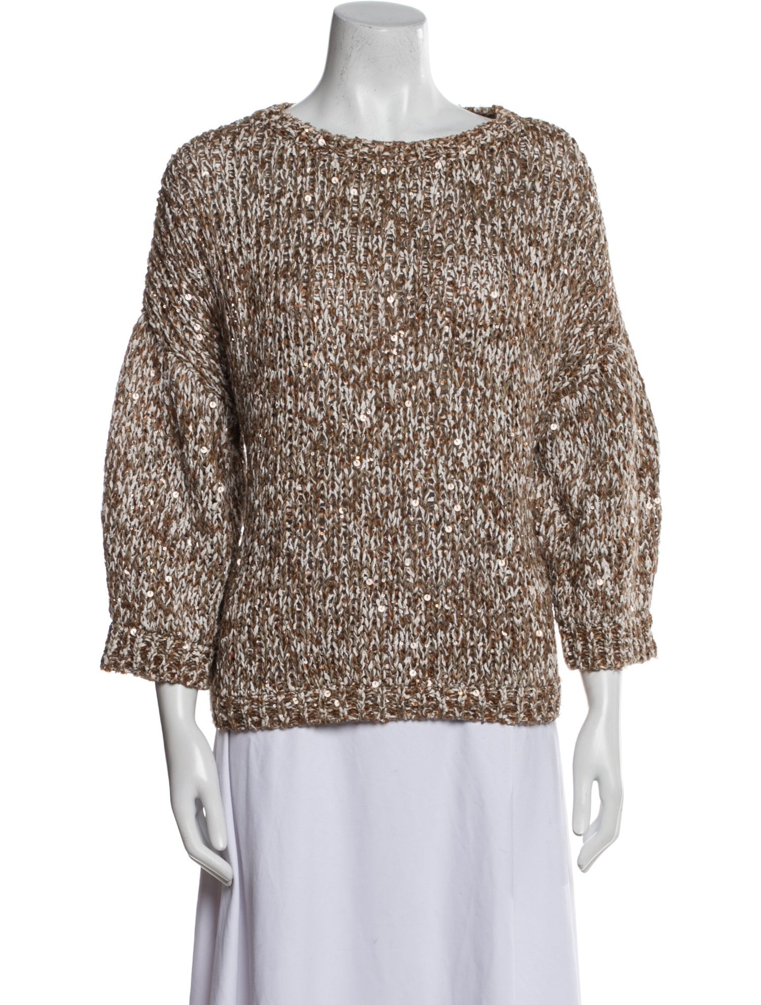 Brunello Cucinelli Bateau Neckline Sweater