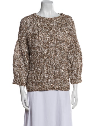 Brunello Cucinelli Bateau Neckline Sweater