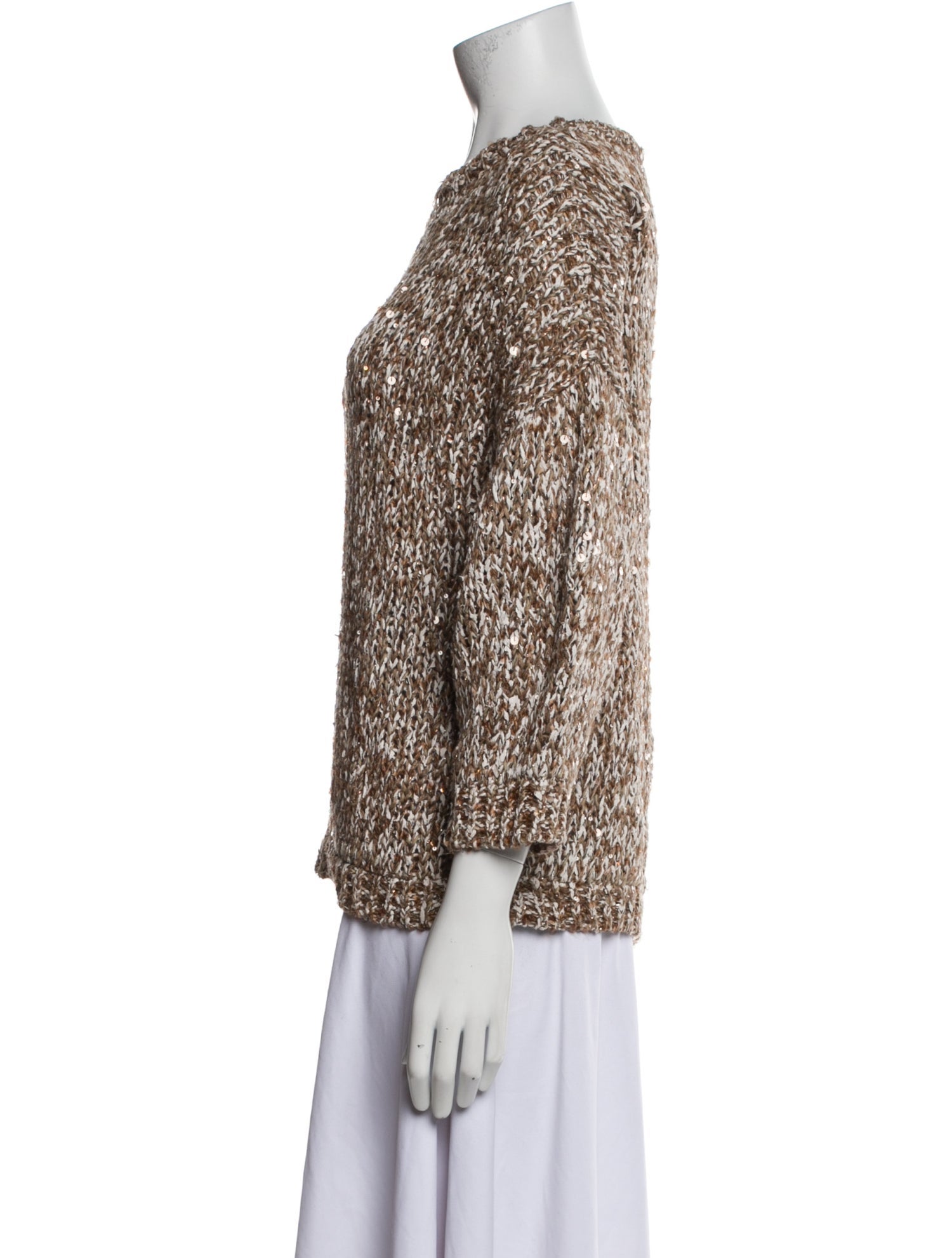 Brunello Cucinelli Bateau Neckline Sweater