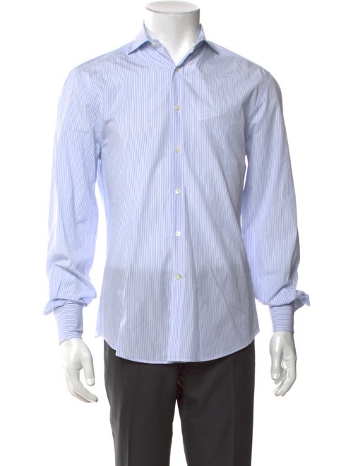 Brunello Cucinelli Striped Long Sleeve Shirt