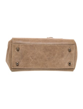 Brunello Cucinelli Suede Top Handle Bag