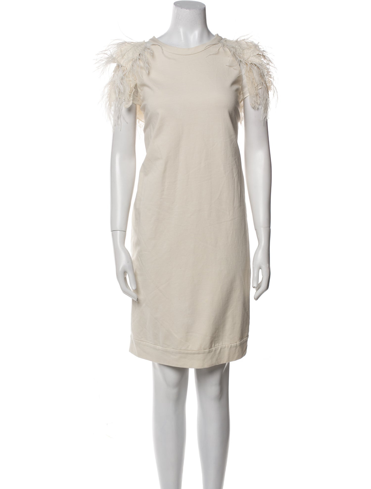 Brunello Cucinelli Bateau Neckline Knee-Length Dress