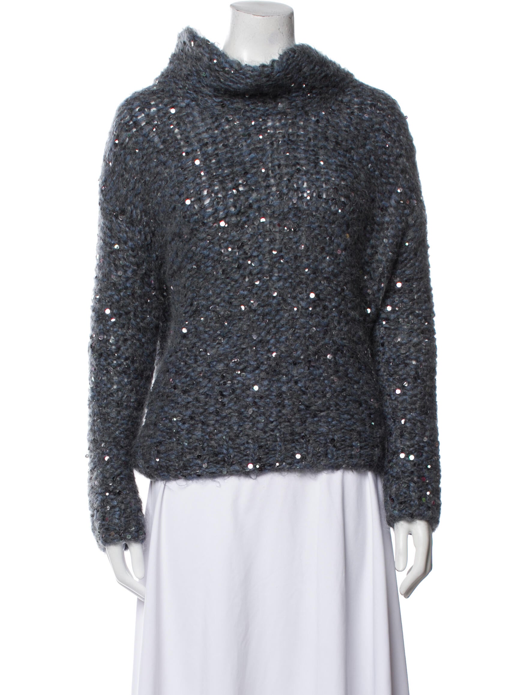 Brunello Cucinelli Mohair Turtleneck Sweater