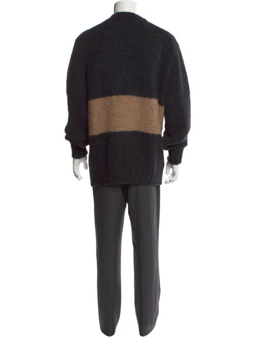 Brunello Cucinelli Alpaca Colorblock Pattern Pullover