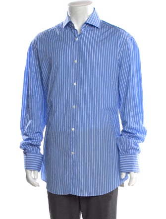 Brunello Cucinelli Striped Long Sleeve Shirt