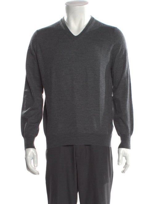 Brunello Cucinelli Virgin Wool V-Neck Pullover