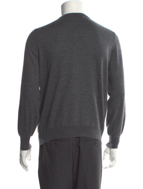 Brunello Cucinelli Virgin Wool V-Neck Pullover