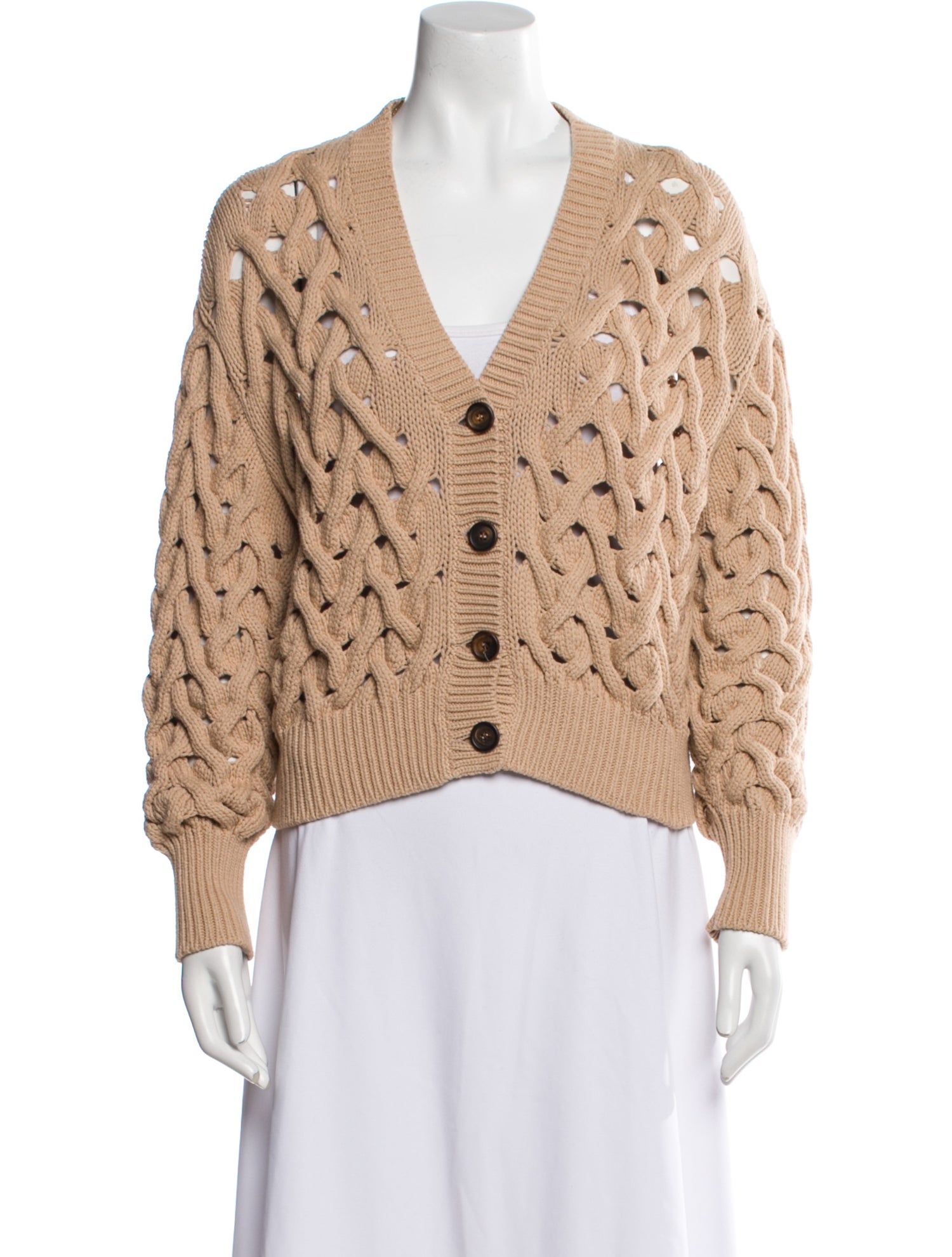 Brunello Cucinelli Patterned V-Neck Sweater