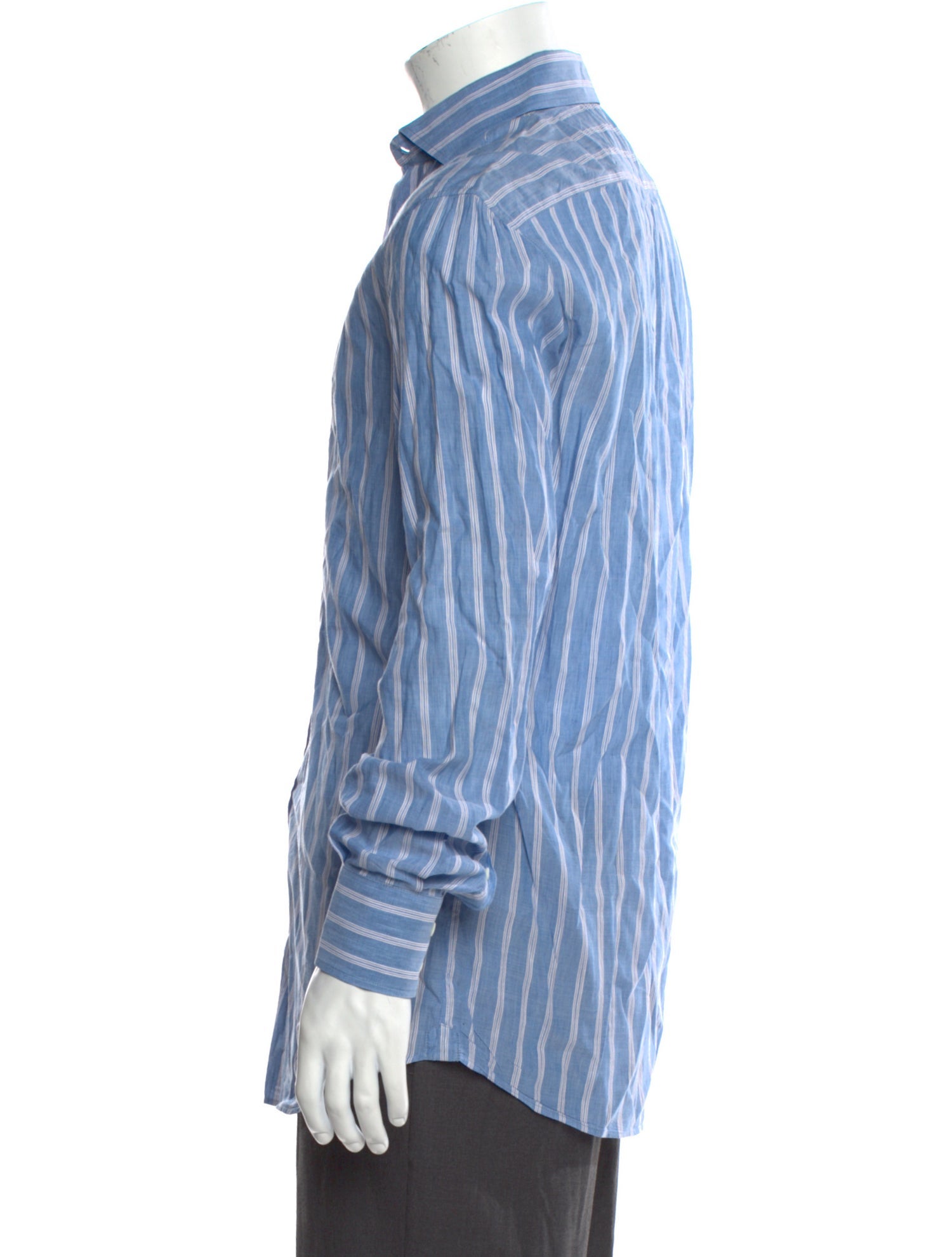 Brunello Cucinelli Striped Long Sleeve Shirt