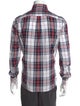 Brunello Cucinelli Plaid Print Long Sleeve Shirt