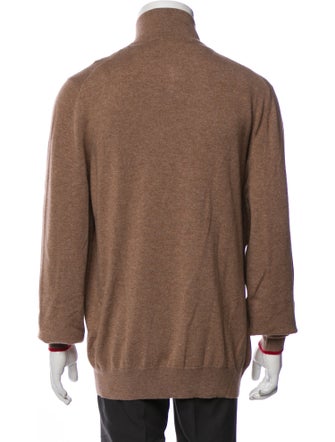 Brunello Cucinelli Cashmere Mock Neck Cardigan