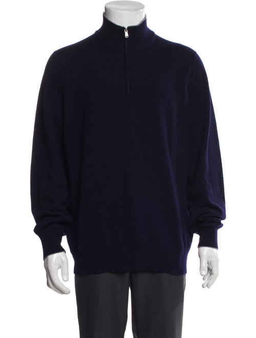 Brunello Cucinelli Cashmere Mock Neck Polo Sweater