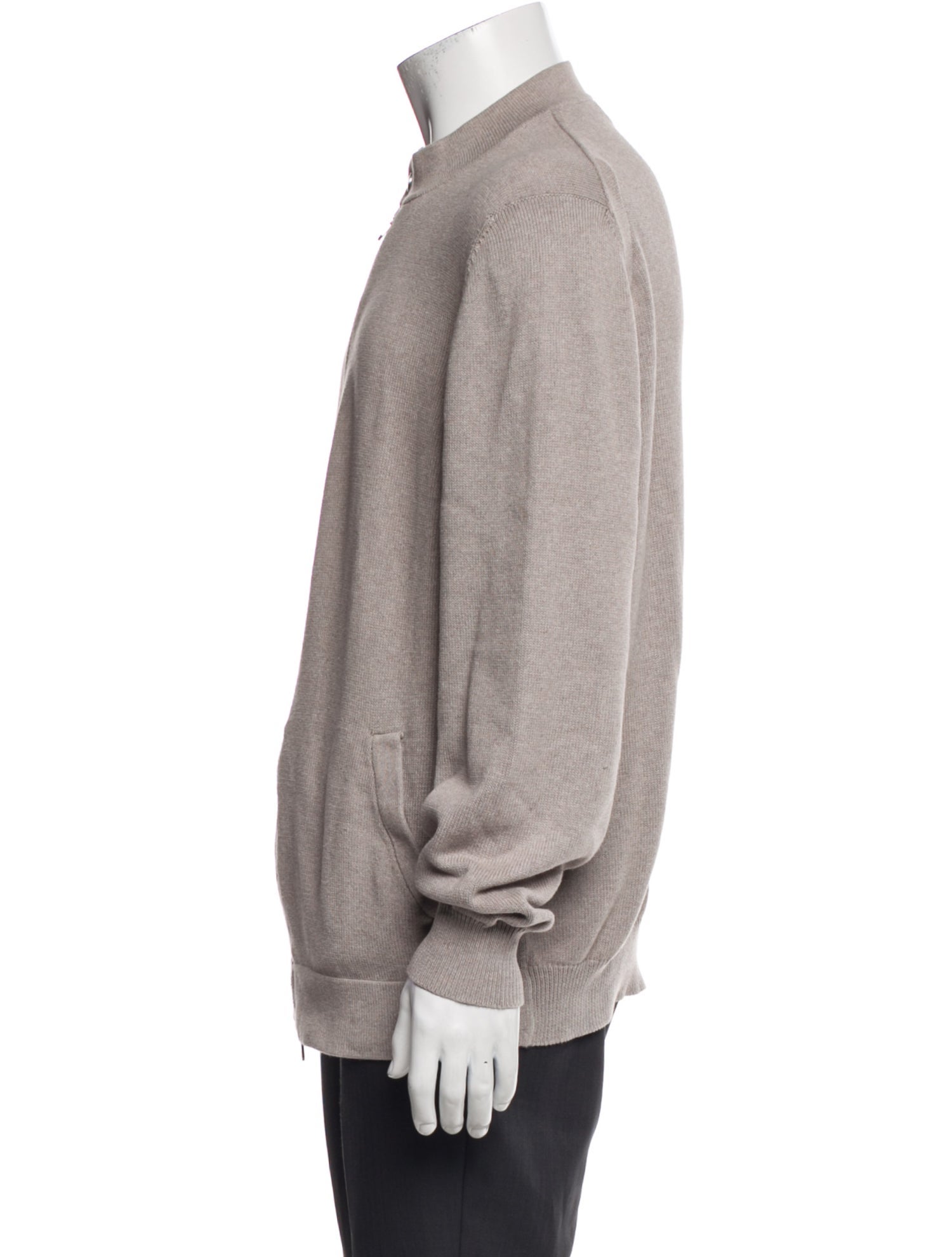 Brunello Cucinelli Mock Neck Long Sleeve Cardigan