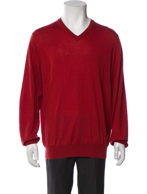 Brunello Cucinelli Virgin Wool V-Neck Pullover