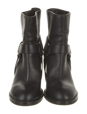 Brunello Cucinelli Monili Leather Moto Boots
