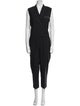 Brunello Cucinelli Virgin Wool V-Neck Jumpsuit