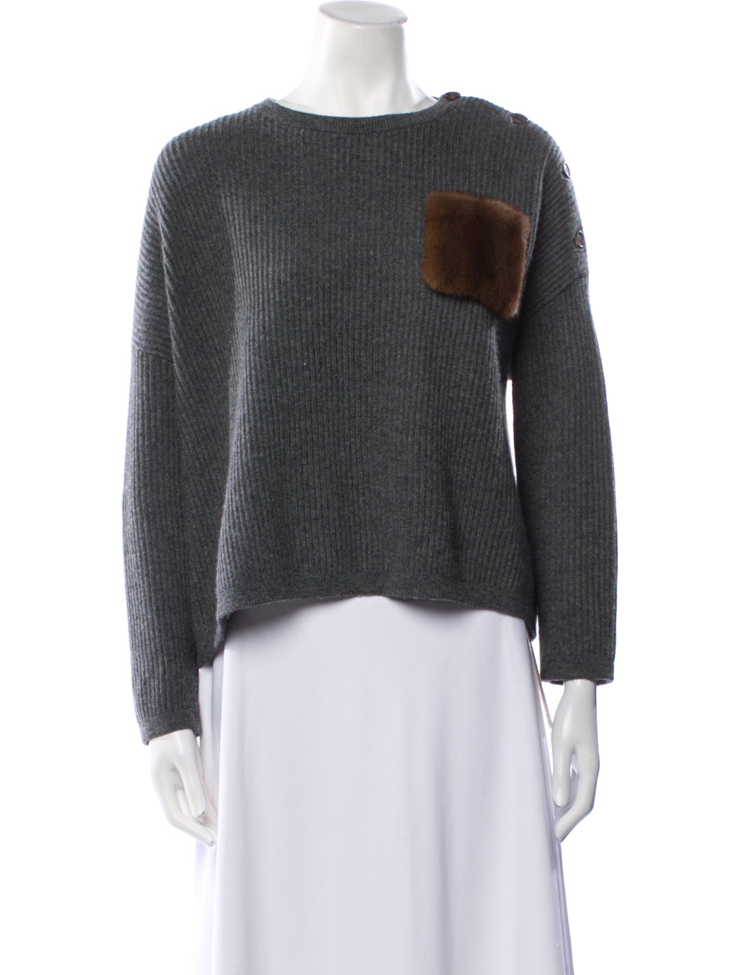 Brunello Cucinelli Cashmere Scoop Neck Sweater