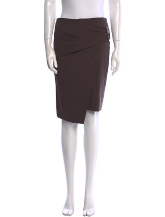 Brunello Cucinelli Virgin Wool Knee-Length Skirt
