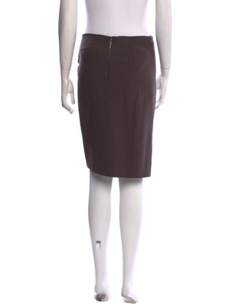 Brunello Cucinelli Virgin Wool Knee-Length Skirt
