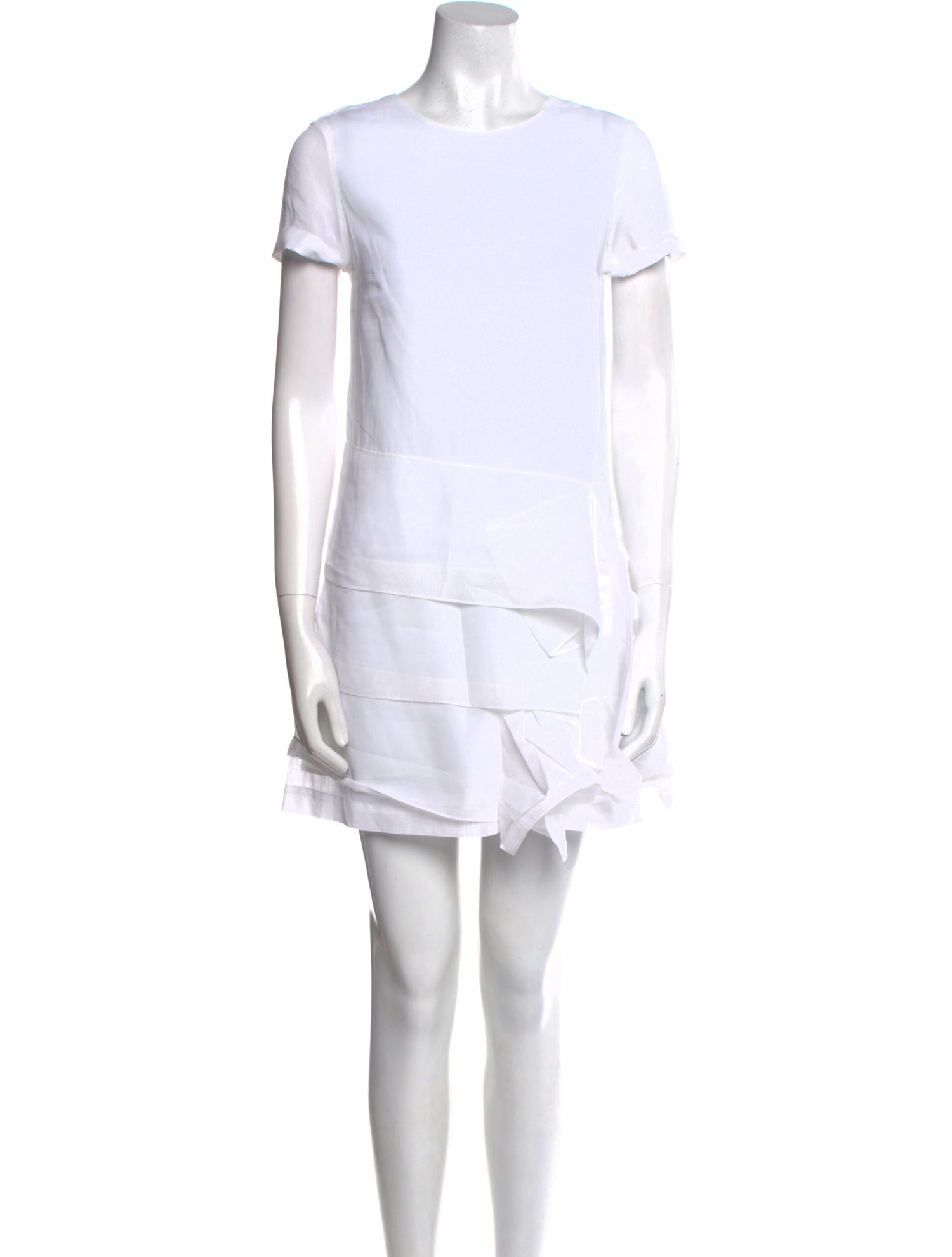 Brunello Cucinelli Crew Neck Mini Dress