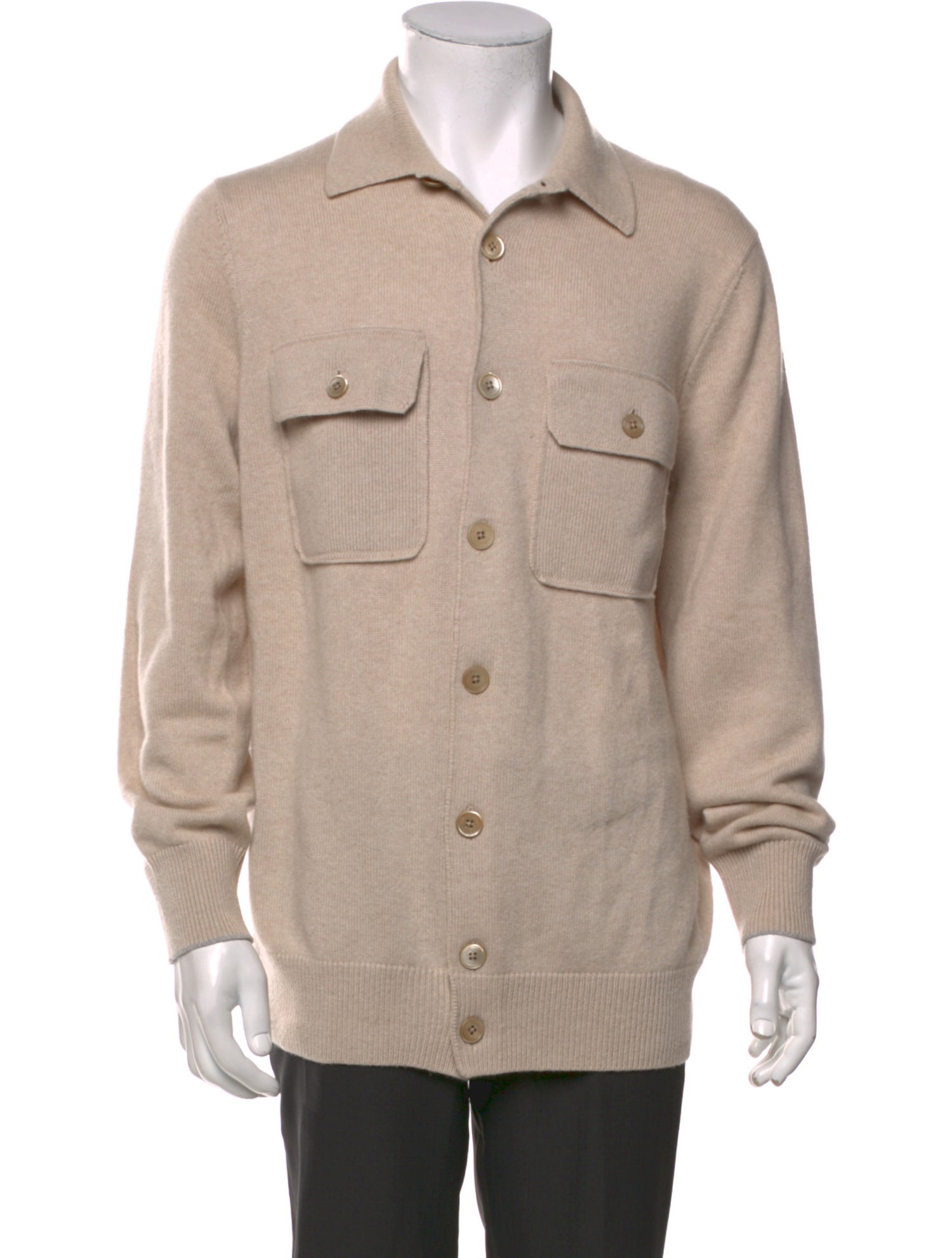 Brunello Cucinelli Cashmere Mock Neck Cardigan