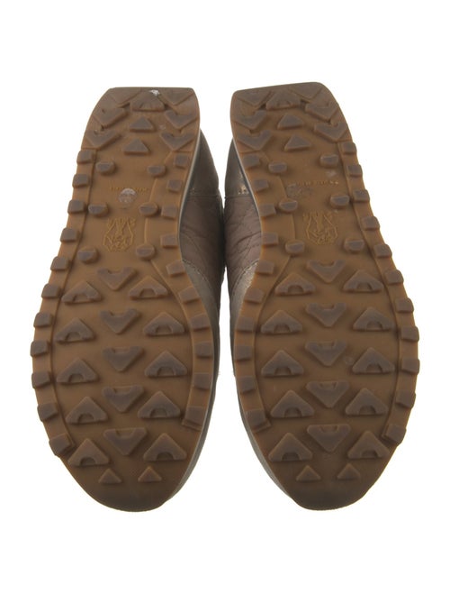 Brunello Cucinelli Suede Colorblock Pattern Sneakers