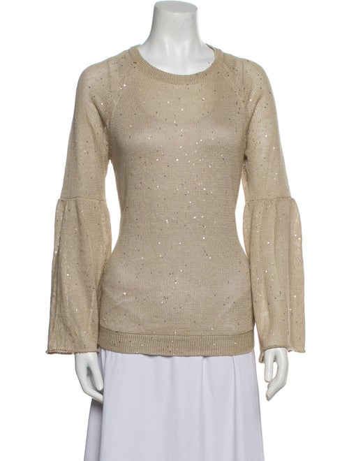 Brunello Cucinelli Linen Crew Neck Sweatshirt