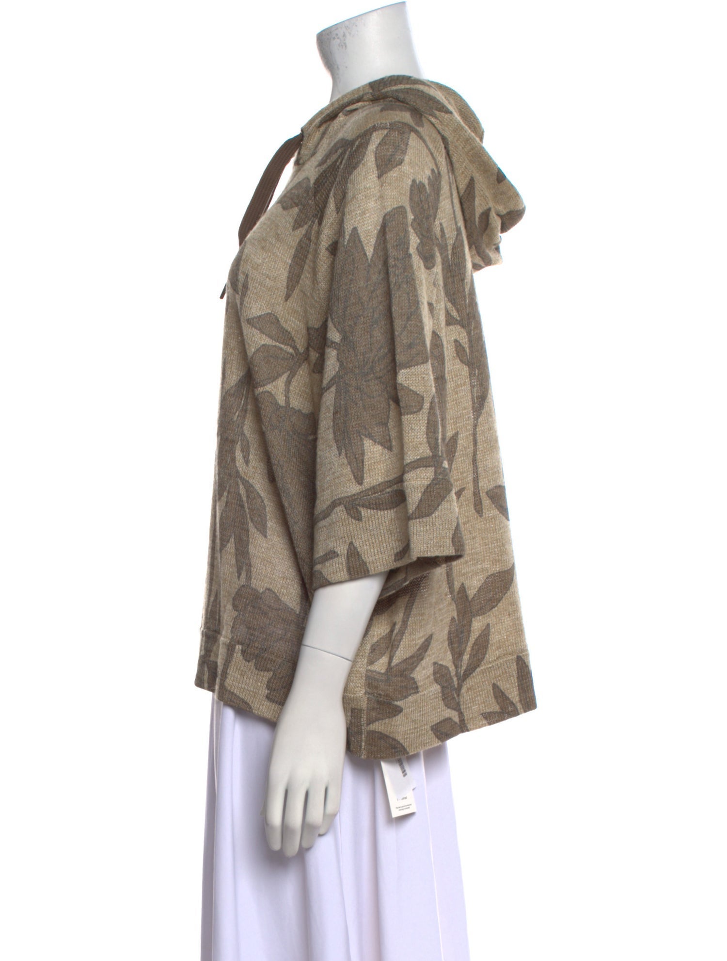 Brunello Cucinelli Linen Printed Top w/ Tags
