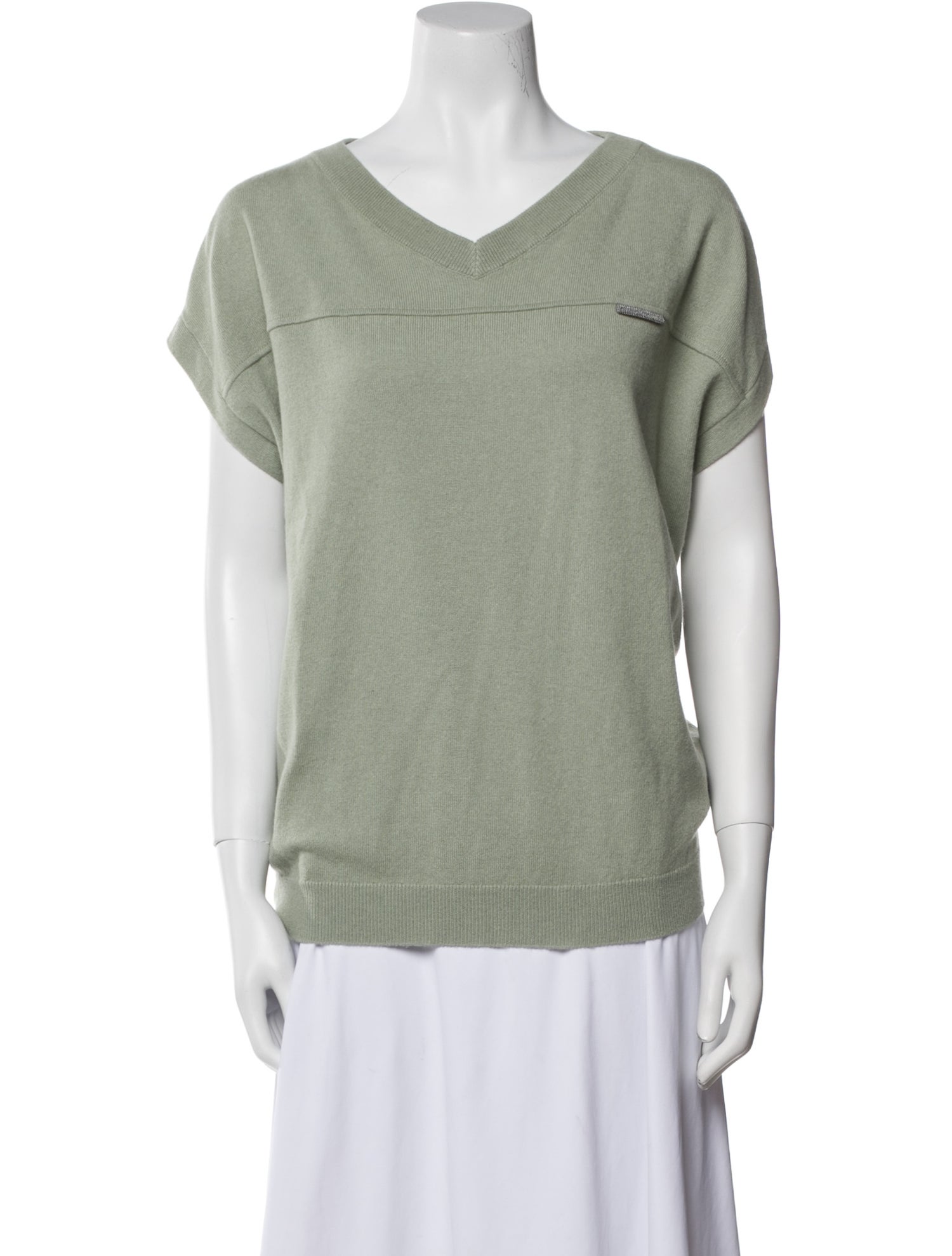 Brunello Cucinelli Cashmere V-Neck Sweater w/ Tags