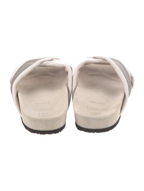 Brunello Cucinelli Monili Beaded Accents Slides