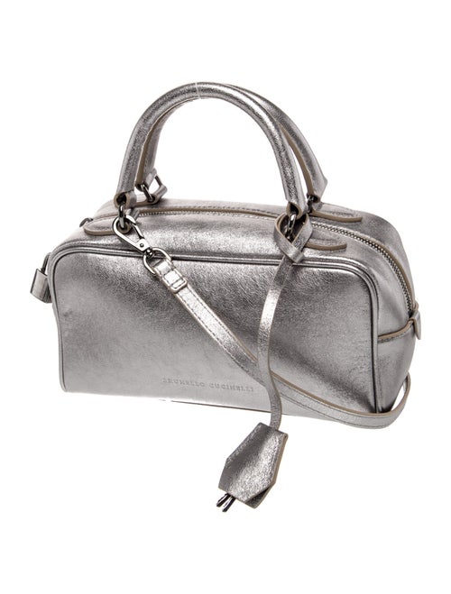 Brunello Cucinelli Leather Top Handle Bag