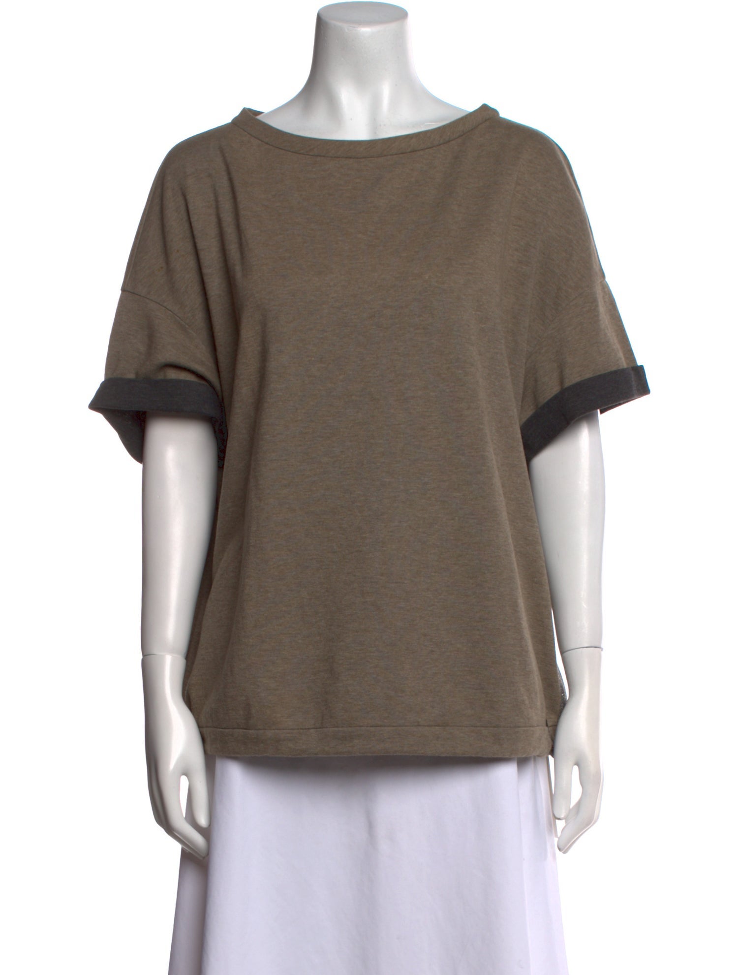 Brunello Cucinelli Scoop Neck Short Sleeve T-Shirt