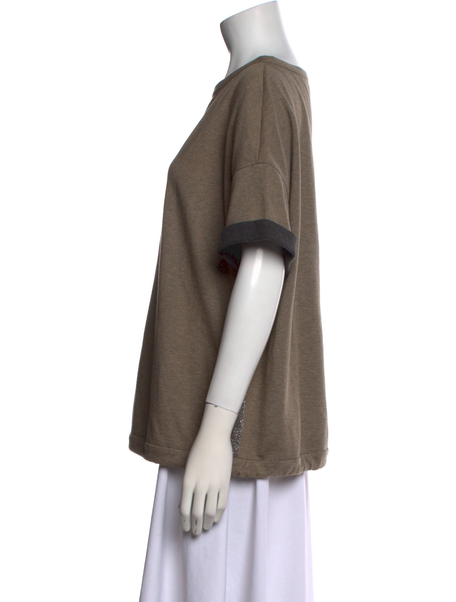 Brunello Cucinelli Scoop Neck Short Sleeve T-Shirt