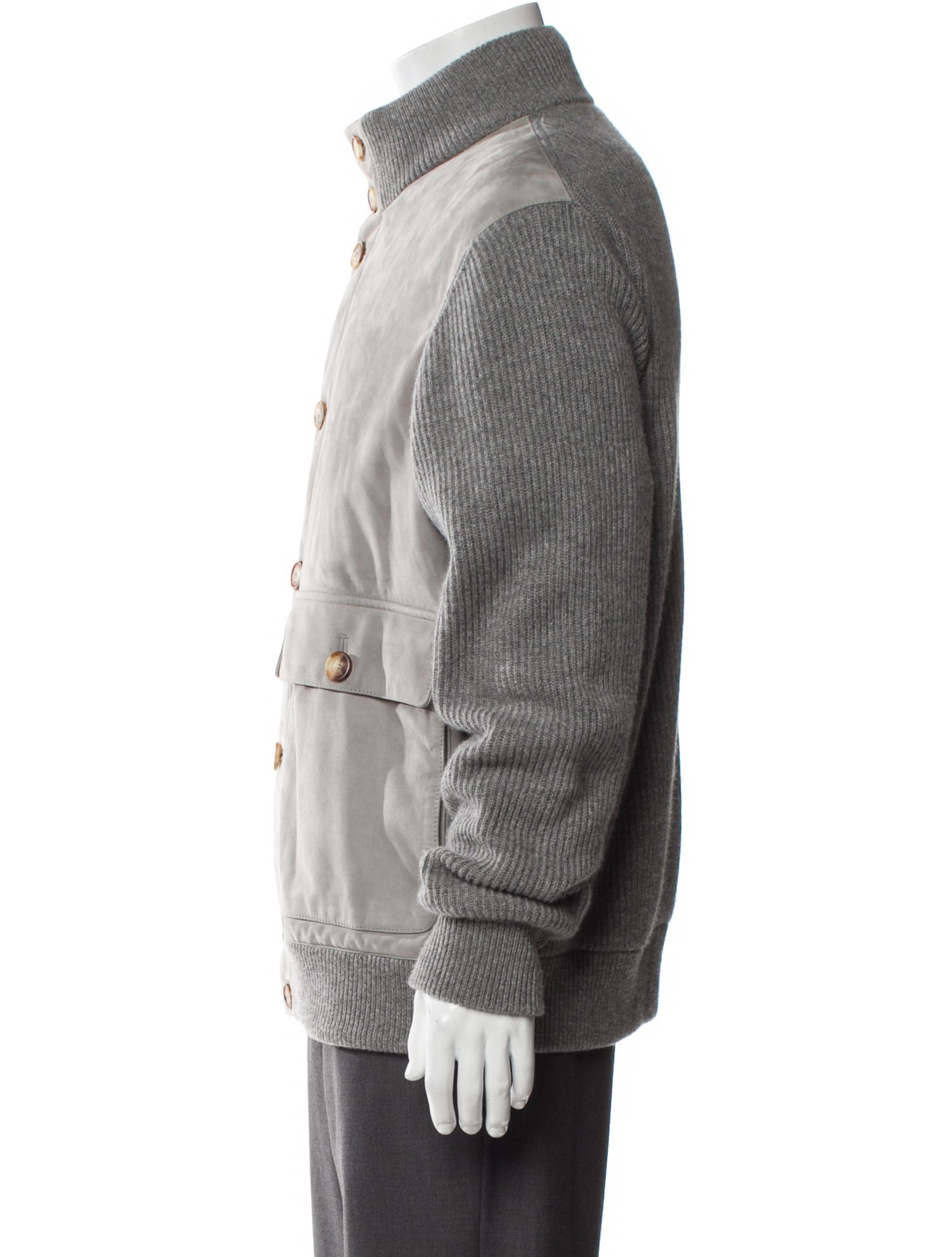 Brunello Cucinelli Leather Utility Jacket