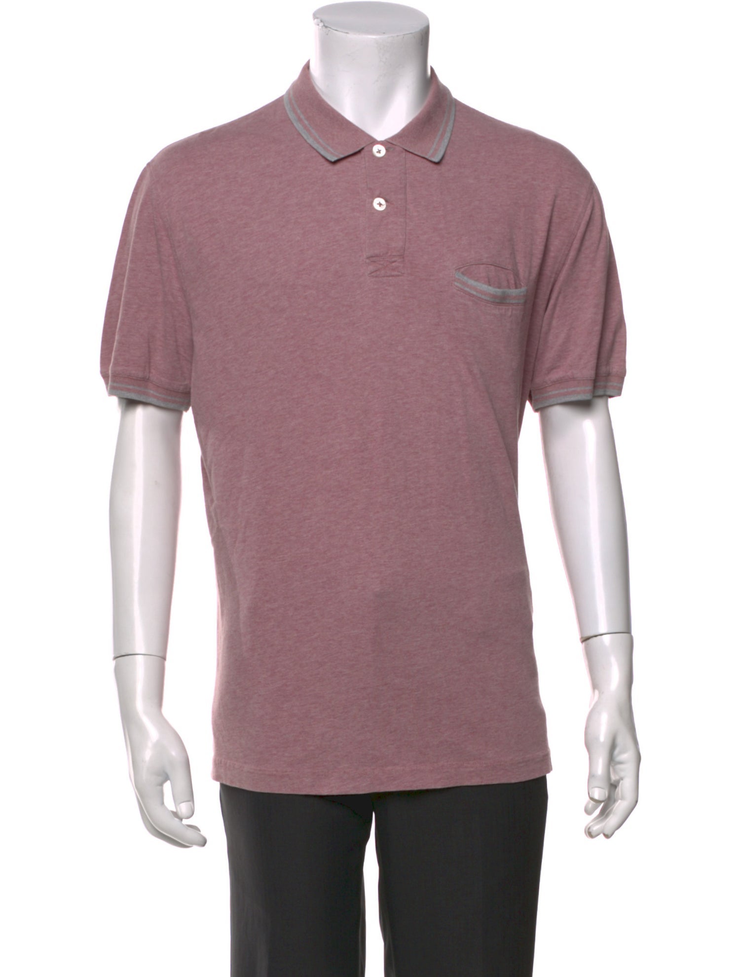 Brunello Cucinelli Collar Short Sleeve Polo Shirt