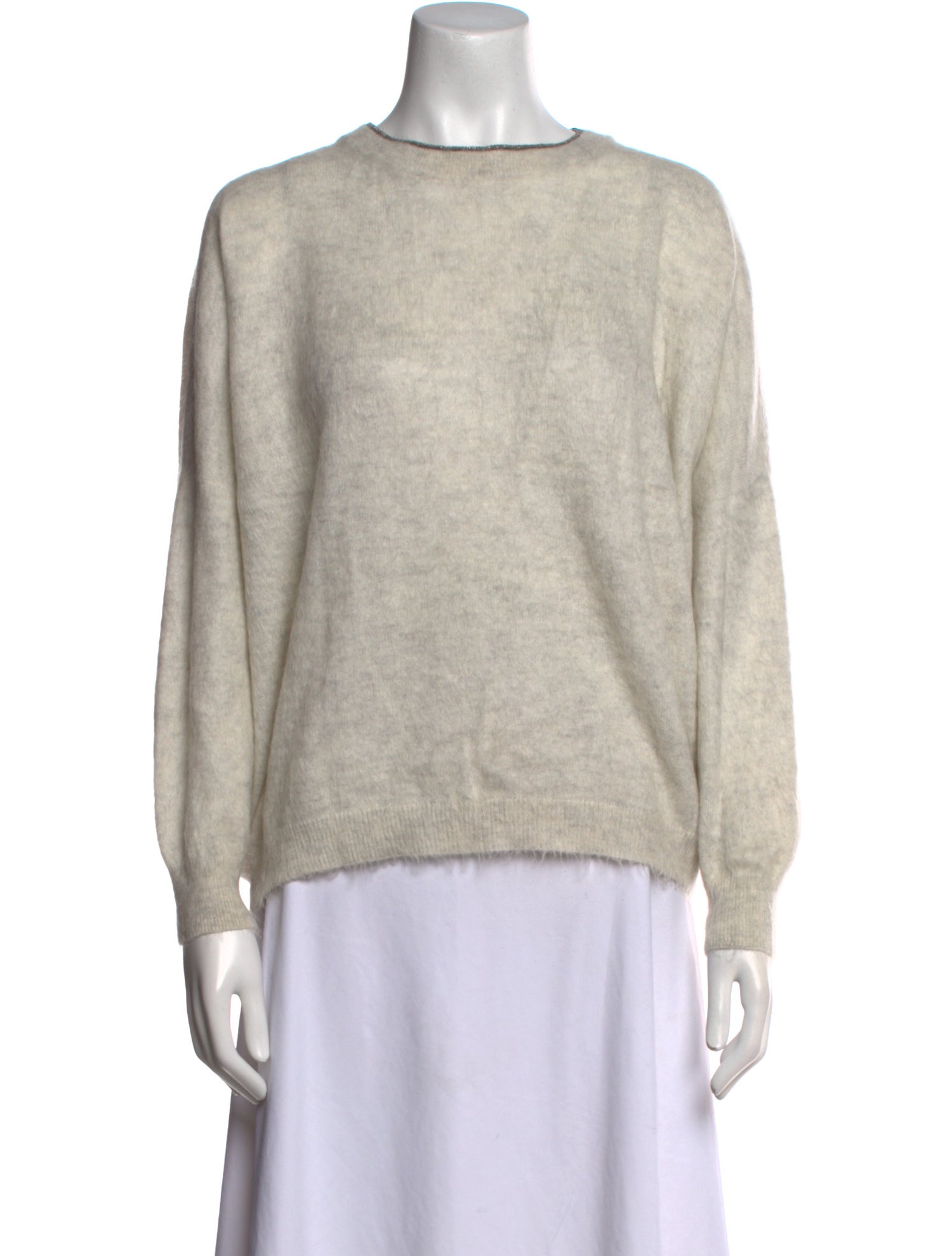 Brunello Cucinelli Mohair Crew Neck Sweater