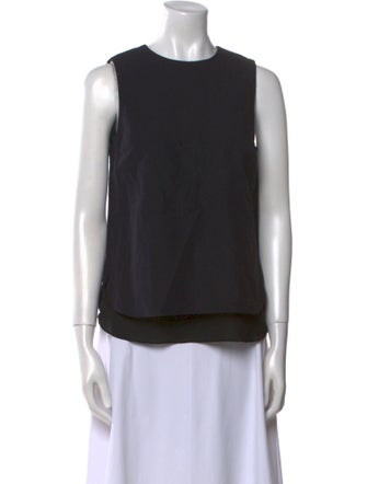 Brunello Cucinelli Crew Neck Sleeveless Top