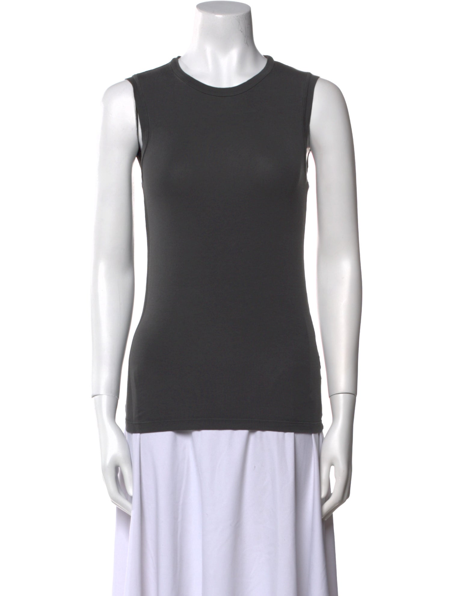 Brunello Cucinelli Crew Neck Sleeveless Top