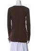 Brunello Cucinelli Bateau Neckline Long Sleeve Top