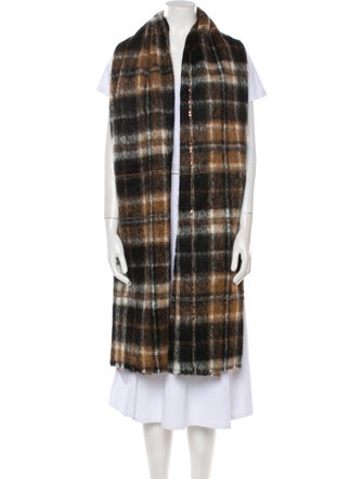 Brunello Cucinelli Wool Striped Scarf