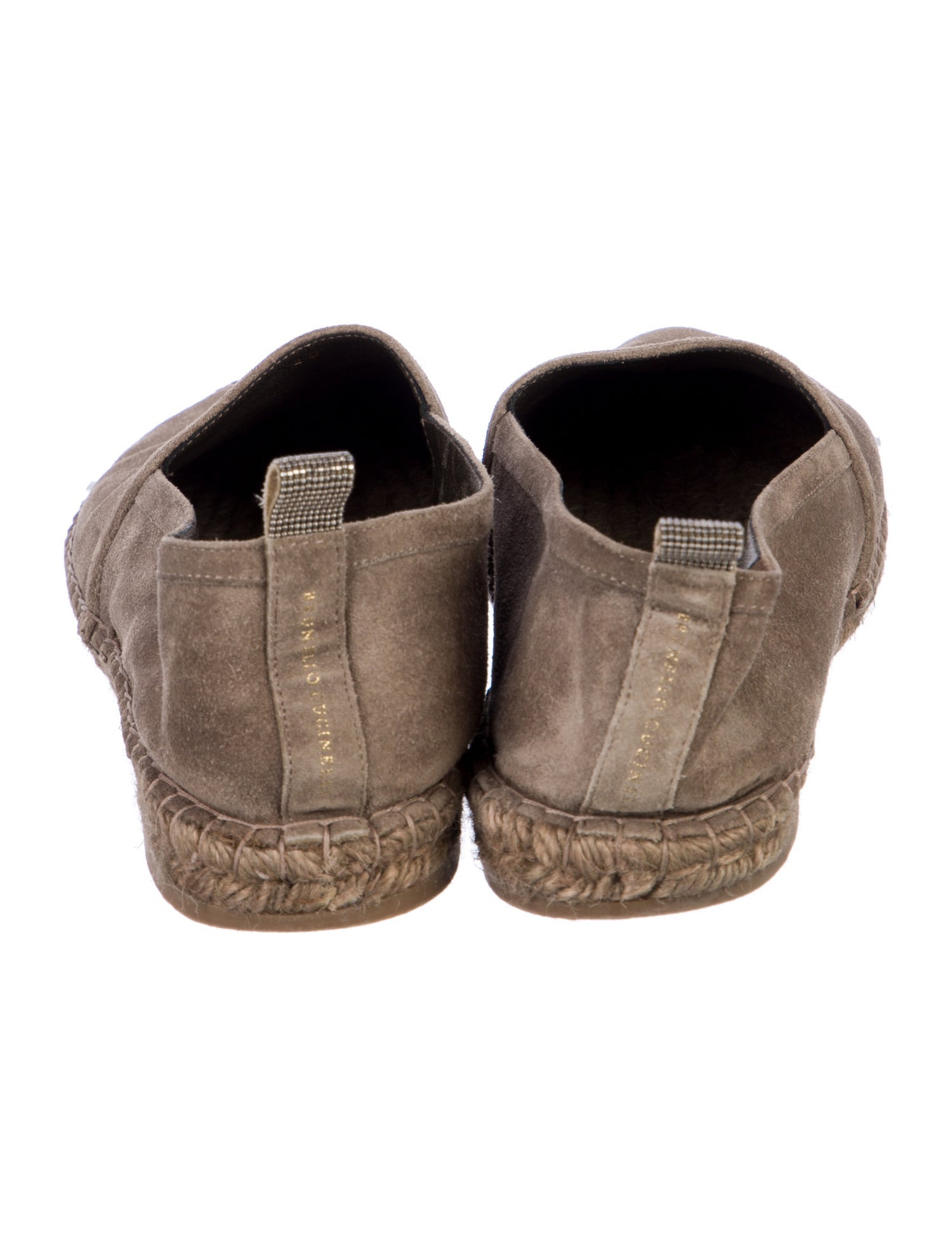 Brunello Cucinelli Monili Suede Espadrilles