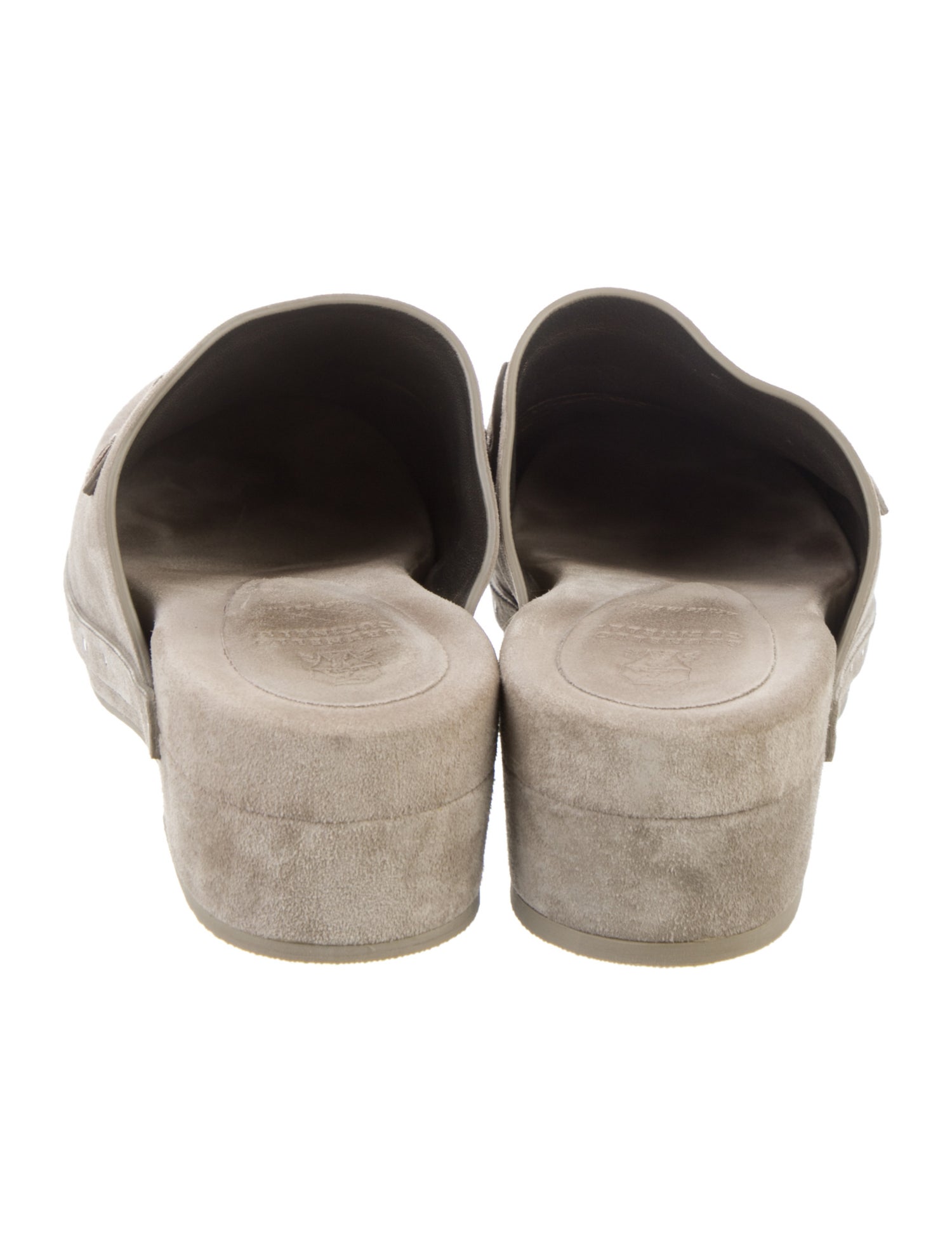 Brunello Cucinelli Monili Suede Mules